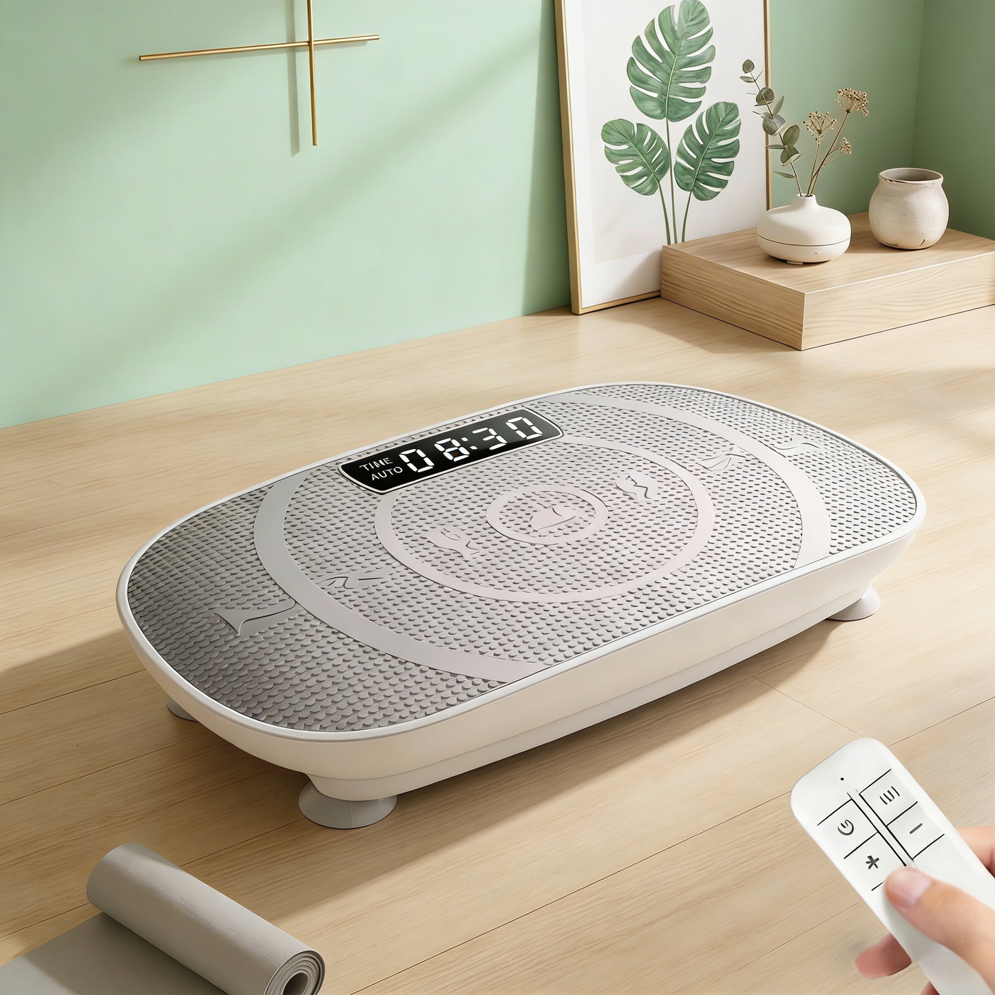 Solvay™ Whole-Body Vibration Plate – Support Weight-Loss Workouts & Leg Toning
