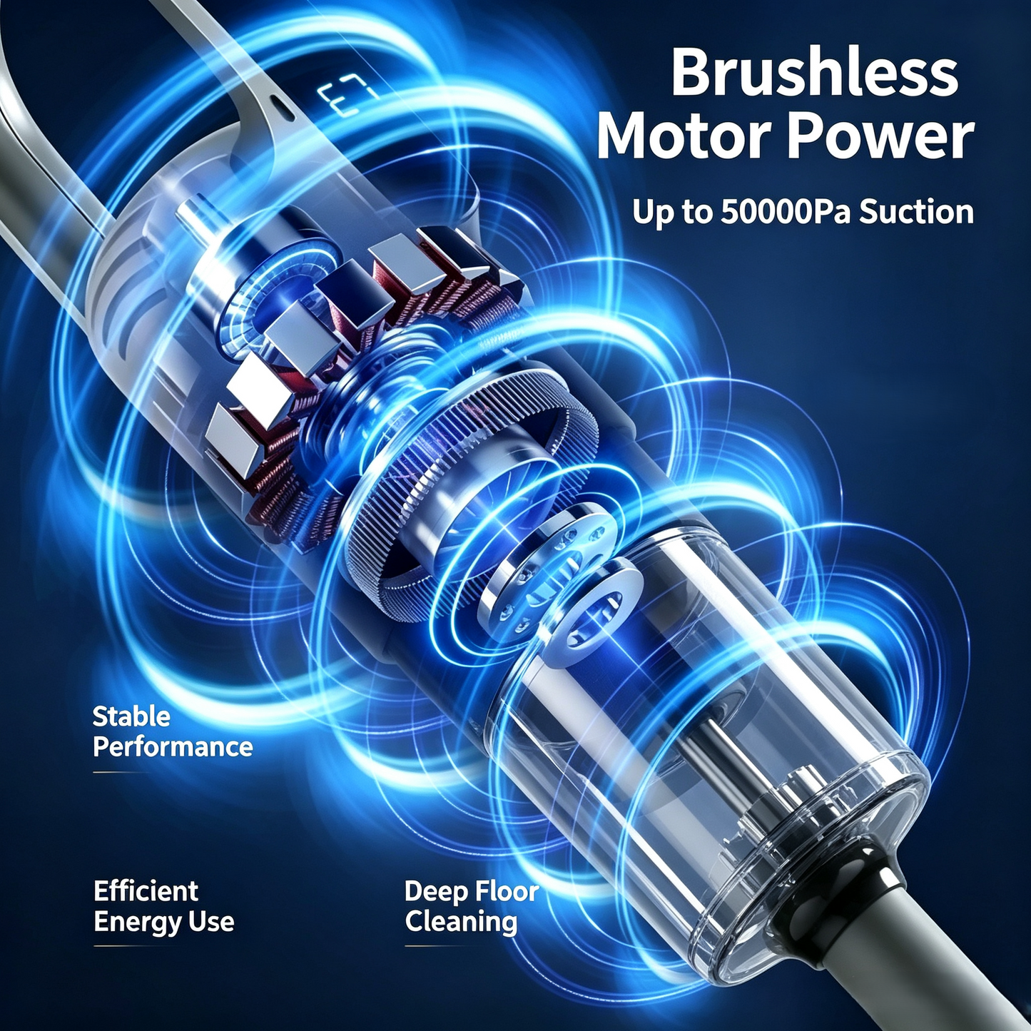 Cordless Vacuum Cleaner, 2-in-1 Vacuum &amp; Mop Stick Vacuum