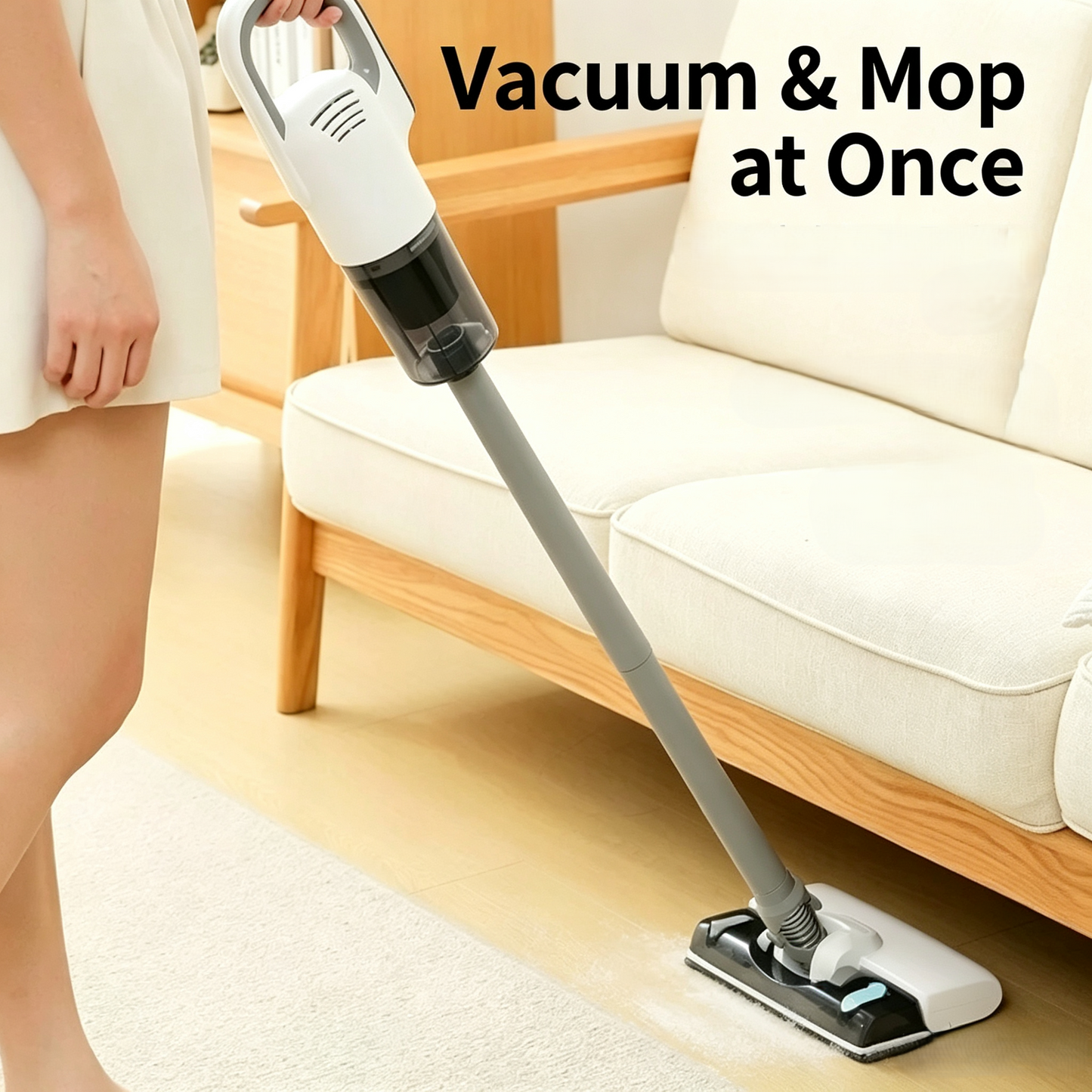 Cordless Vacuum Cleaner, 2-in-1 Vacuum &amp; Mop Stick Vacuum