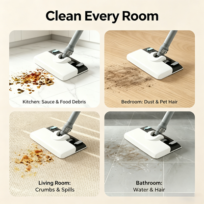 Cordless Vacuum Cleaner, 2-in-1 Vacuum &amp; Mop Stick Vacuum